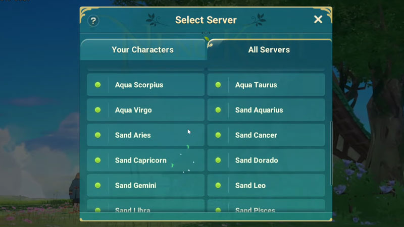 Ni No Kuni Cross Worlds change server