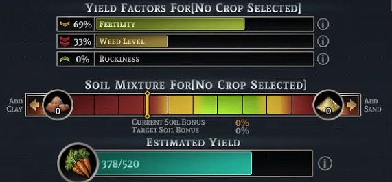 Controllable Factors for Farming