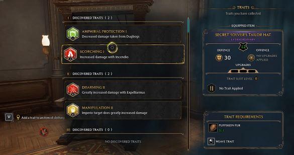 Adding Traits to Gear Items