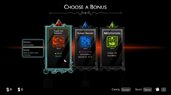 Select the Bonus to Get the Curse