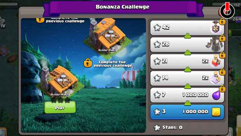 Bonanza Challenge in Clash of Clans