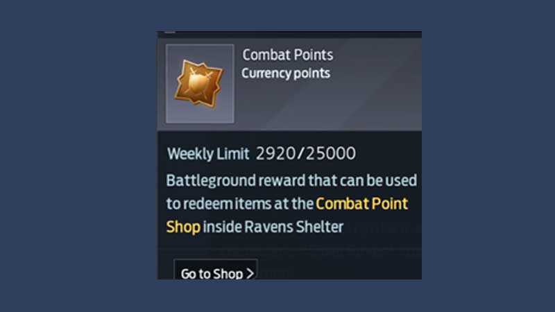 get combat points undawn