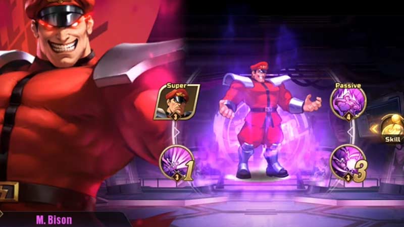 get m bison in street fighter duel