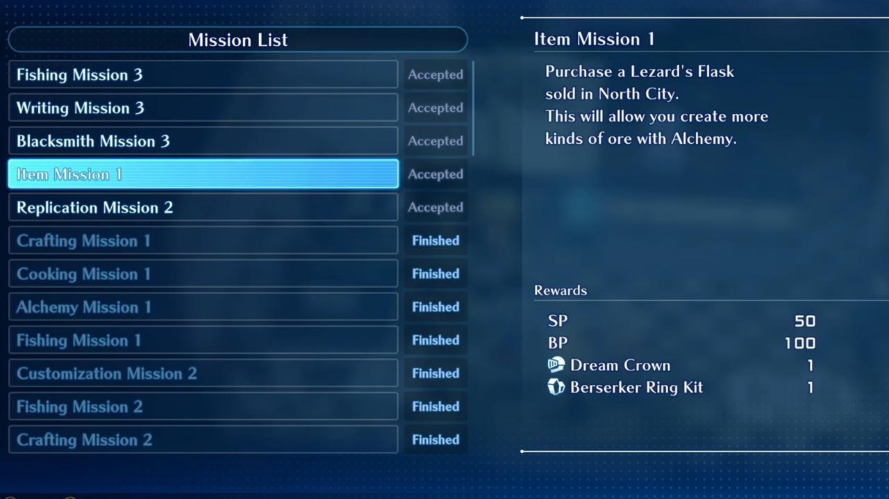Star Ocean The Second Story R Item Mission 1