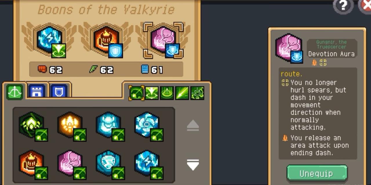 Soul Knight Prequel Boons of the Valkyrie Bastion