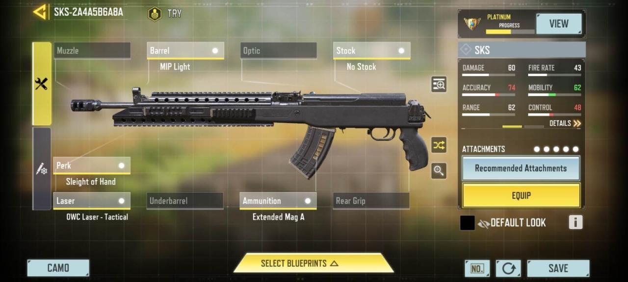 Best SKS Loadout in COD Mobile's MP