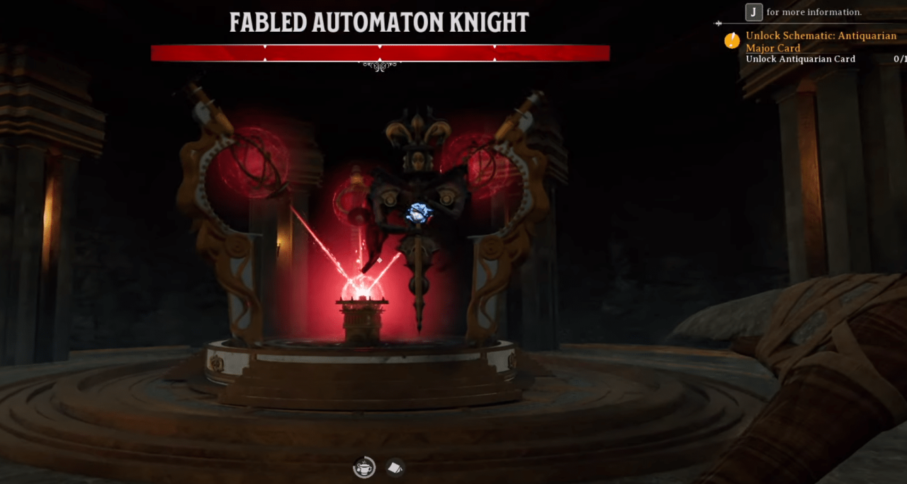 Nightingale fabled automaton knight boss fight in site of power