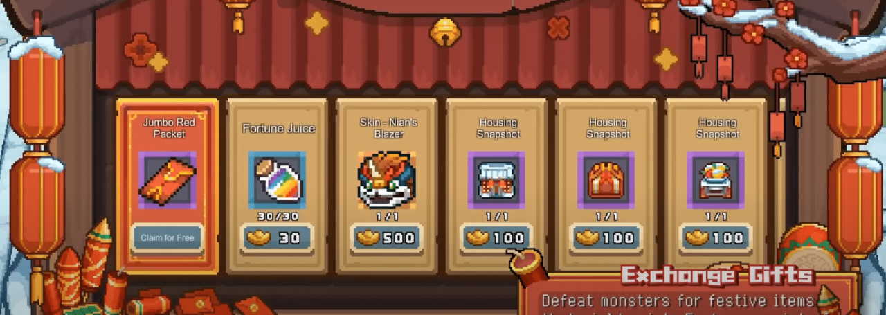 Soul Knight Prequel: New Year Event Store