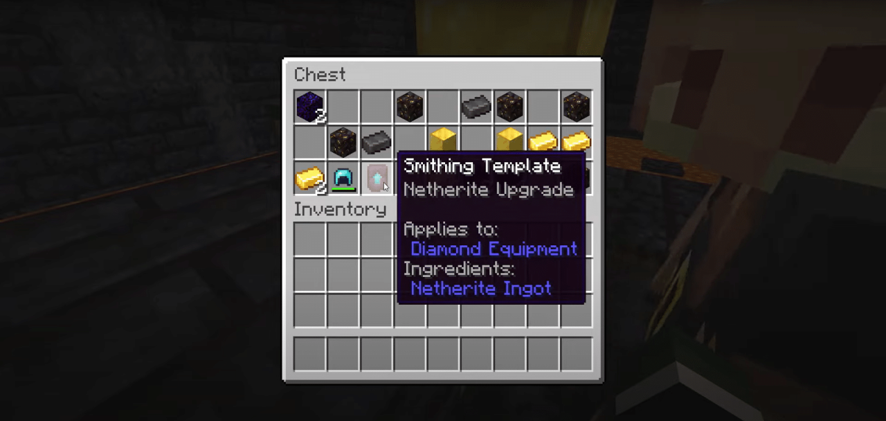 Smithing Template in Minecraft 1.20