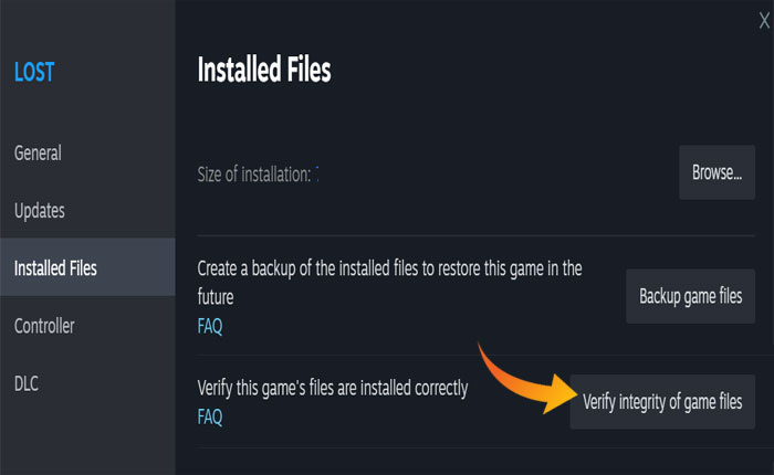 verify integrity of game files 1